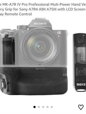 Meike MK-A7R IV Pro Professional Muti-Power Hand Vertical Battery Grip for Sony